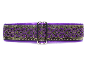 Purple Martingale Dog Collar 1.5 Inch, Extra Large Martingale Dog Collars