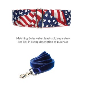 American Flag Martingale Collar, Stars and Stripes, 4th of July Dog Collar, S-XL bild 4