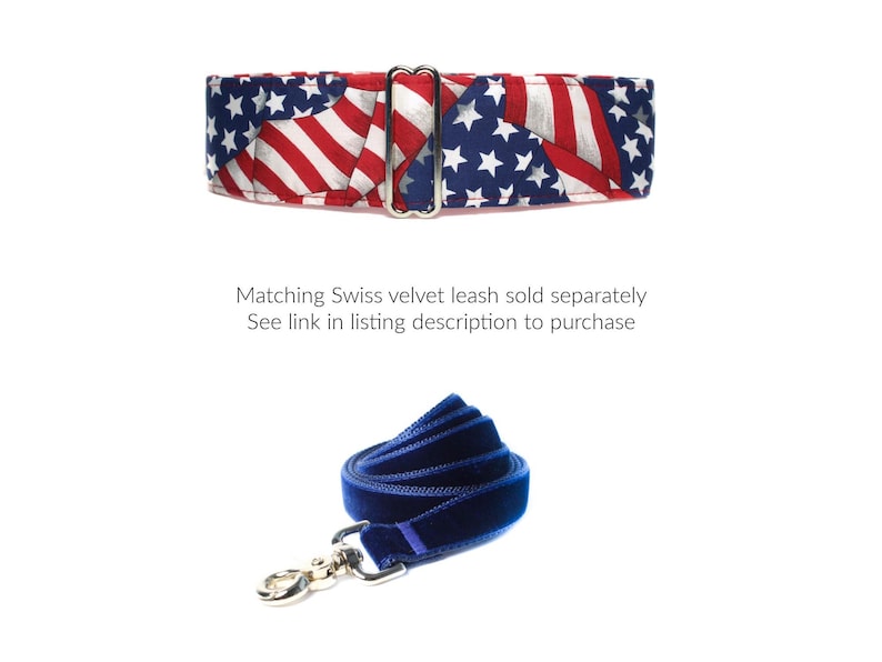 American Flag Martingale Collar, Stars and Stripes, 4th of July Dog Collar, S-XL bild 4