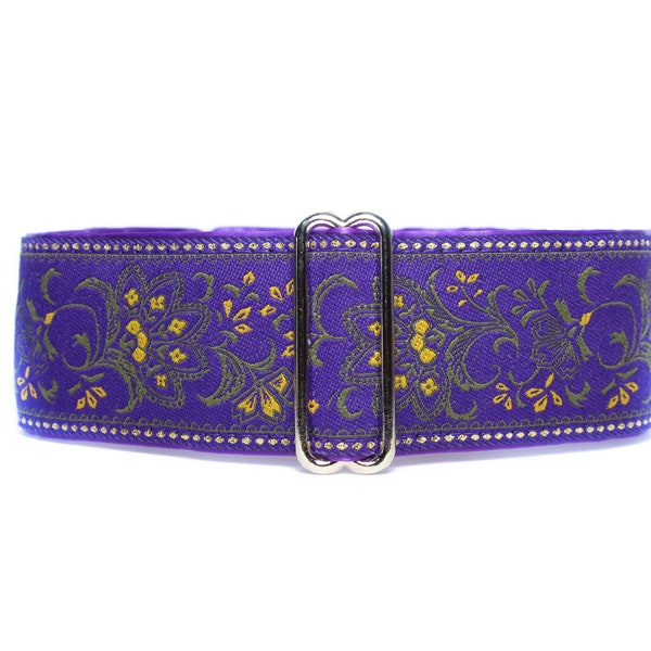 Jacquard Martingale Collar Greyhound, Purple Martingale Collar, Christmas Martingale Collar, Jacquard Dog Collar, Fancy Martingale Collar