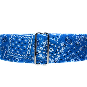 Blue Martingale Dog Collar, Bandana Martingale Collar, Blue Dog Collar, Bandana Dog Collar, Preppy Dog Collar