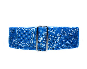 Blue Martingale Dog Collar, Bandana Martingale Collar, Blue Dog Collar, Bandana Dog Collar, Preppy Dog Collar