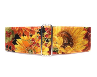 Fall Martingale Dog Collar, Fall Leaves Dog Collar