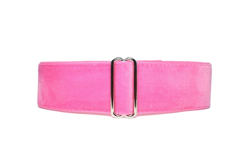 Pink Martingale Dog Collar, Velvet Martingale Collar, Velvet Dog Collar, Pink Dog Collar, Pink Velvet Martingale Dog Collar Greyhound Martingale 1.5 Inch