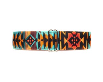 Tribal Martingale Collar, Tribal Dog Collar, Aztec, Southwest, Small to Extra Large