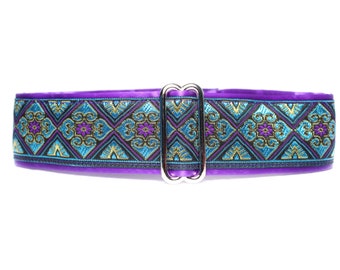 Purple Martingale Dog Collar 1.5 Inch, Huggable Hound Martingale Collars