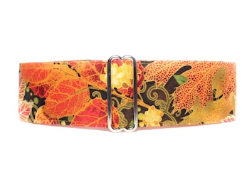 Fall Martingale Collar, Fall Dog Collar, Fall Leaves Martingale Dog Collar