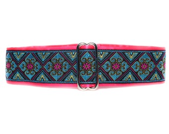 Hot Pink Martingale Dog Collar 1.5 Inch, Extra Large Martingale Collars