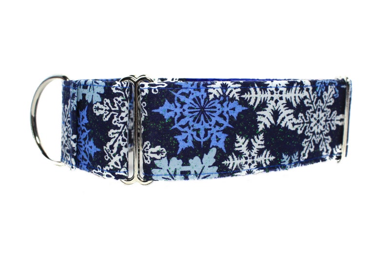 Christmas Martingale Dog Collar, Snowflake Martingale Collar, Christmas Dog Collar, Snowflake Dog Collar image 3