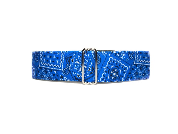 Blue Martingale Dog Collar, Bandana Martingale Collar, Blue Dog Collar, Bandana Dog Collar, Preppy Dog Collar