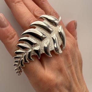 Sterling Silver Leaf Ring