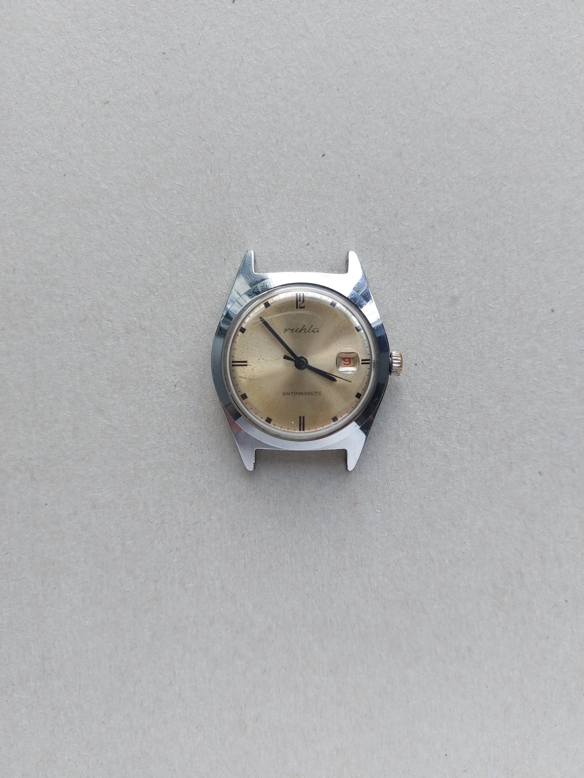Montre RUHLA EUROCHRON Allemande 1985 - Unisexe, Mécanique, Boîtier Plaqué Or