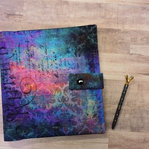 Indigo Grunge Planner Cover: Fits Happy Planner, Levenger, TUL