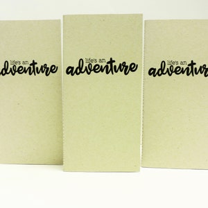 Standard Traveler&#39;s Notebook Inserts with Stitch Binding, Set of 3 TN Insert 4.25 x 8.25