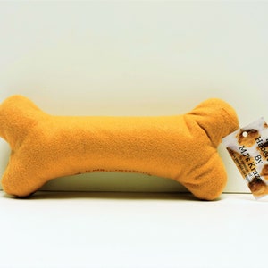 Juguete de hueso de fieltro para perros: juguete masticable de tela hecho a mano con chirriador