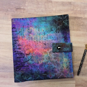 Indigo Grunge Planner Cover: Fits Happy Planner, Levenger, TUL