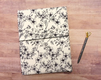 Cherry Blossom Composition Notebook Cover: Floral Journal Organizer