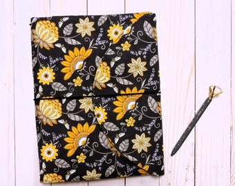 Jacquard Bee Composition Notebook Cover: Floral Book Protector