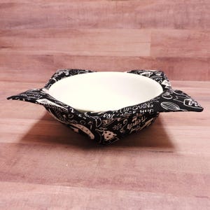 Cooking Bowl Cozy, Kitchen Soup Bowl Cozy, Microwave Safe, Food Theme Hot Cold Bowl Holder, Housewarming Gift