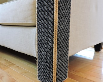 Sisal and Carpet Sofa Cat Scratcher Post, Couch Corner Protector
