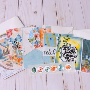 Jeu de cartes d'anniversaire papillon, jeu de cartes amour floral