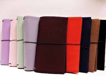 Solid Fabric Traveler&#39;s Notebook Cover: Vegan Fauxdori, Standard TN
