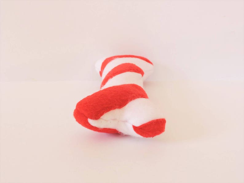 Christmas Dog Bone Fleece Candy Cane Bone Durable Dog Toy Etsy