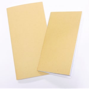 Beach Personal or Standard Traveler&#39;s Notebook, Kraft Midori Insert