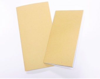 Beach Personal or Standard Traveler's Notebook, Kraft Midori Insert