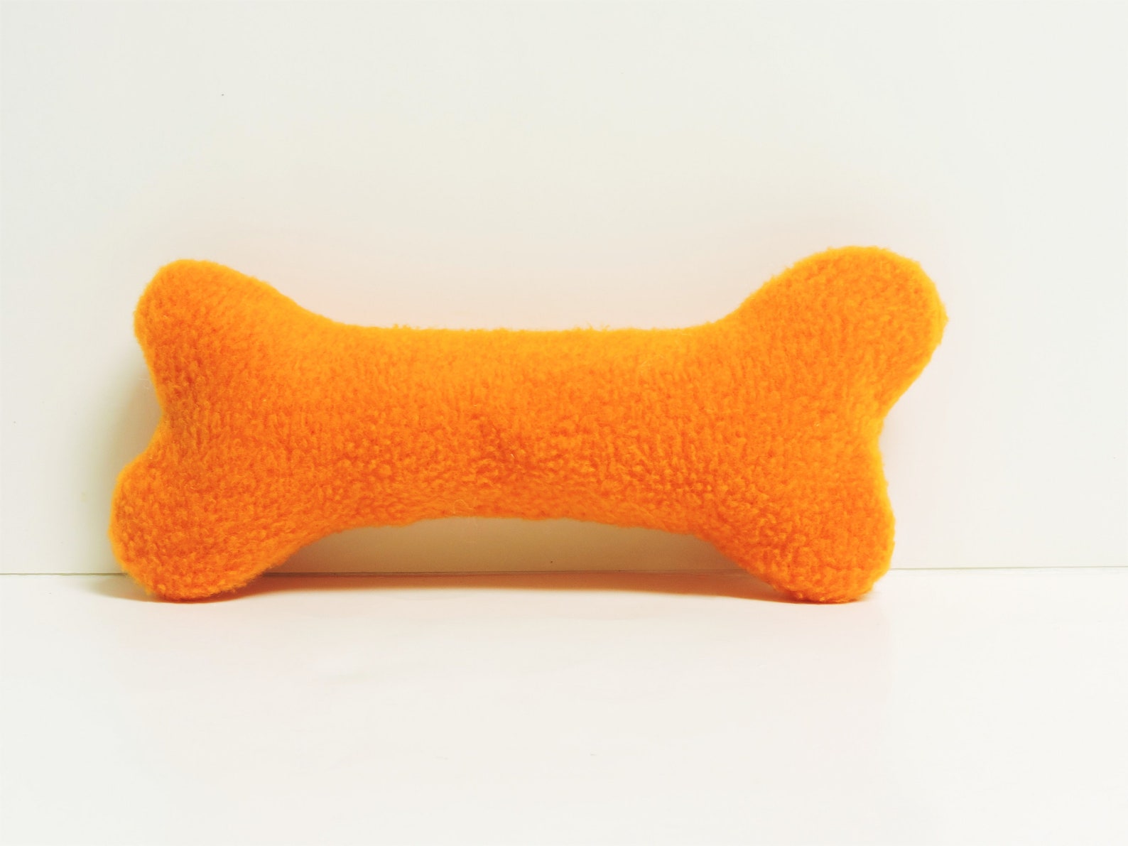 Plush Dog Toy Bone With or Without Squeaker Fleece and Canvas Etsy