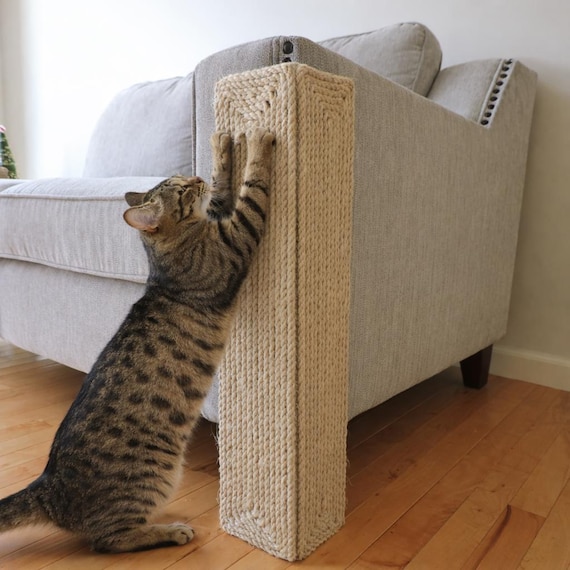 Sisal Sofa Cat Scratcher Post: Couch Corner Protector - Etsy