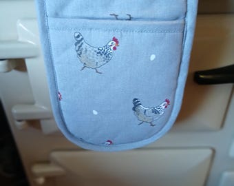 Guantes para horno con forma de pollo