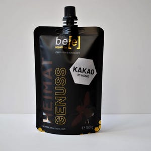 Cacau com mel: alternativa saudável de chocolate em saquinho de apertar | bee squeeze