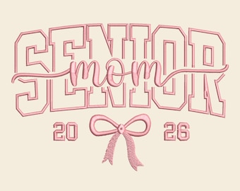 Archivo digital bordado para mamá de último año 2026, diseño de bordado para mamá de último año 2026, diseño de bordado para mamá de último año 2026, bordado para mamá de último año 2026, lazo rosa