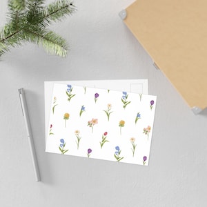 Fijne bloemen kunst ansichtkaarten, wenskaarten natuurliefhebber, vintage bloem ansichtkaarten, botanisch briefpapier, verzamelkunst [...]