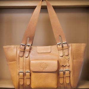 Chelsea Leather Tote/Hand bag Tan