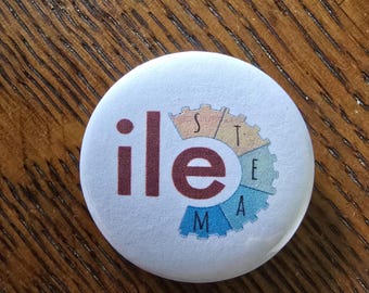 Sumner County Schools, Tennessee--Indian Lake Elementary Indians--pin buttons 1.25" round--made to order