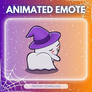 ANIMATED emote twitch & discord - Cute twerking ghost &lt;3