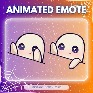 ANIMATED emote twitch & discord - Adorable Ghost bongo &lt;3