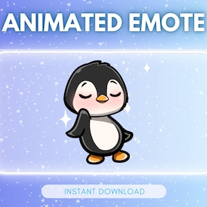ANIMATED emote twitch & discord - Cute dancing penguin &lt;3