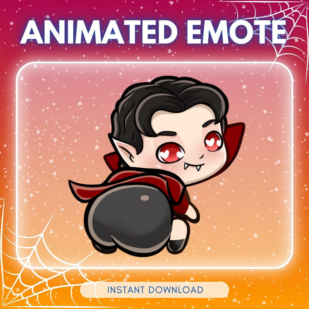 Animated Twerking Vampire Emote: Twitch & Discord Streaming (instant ...