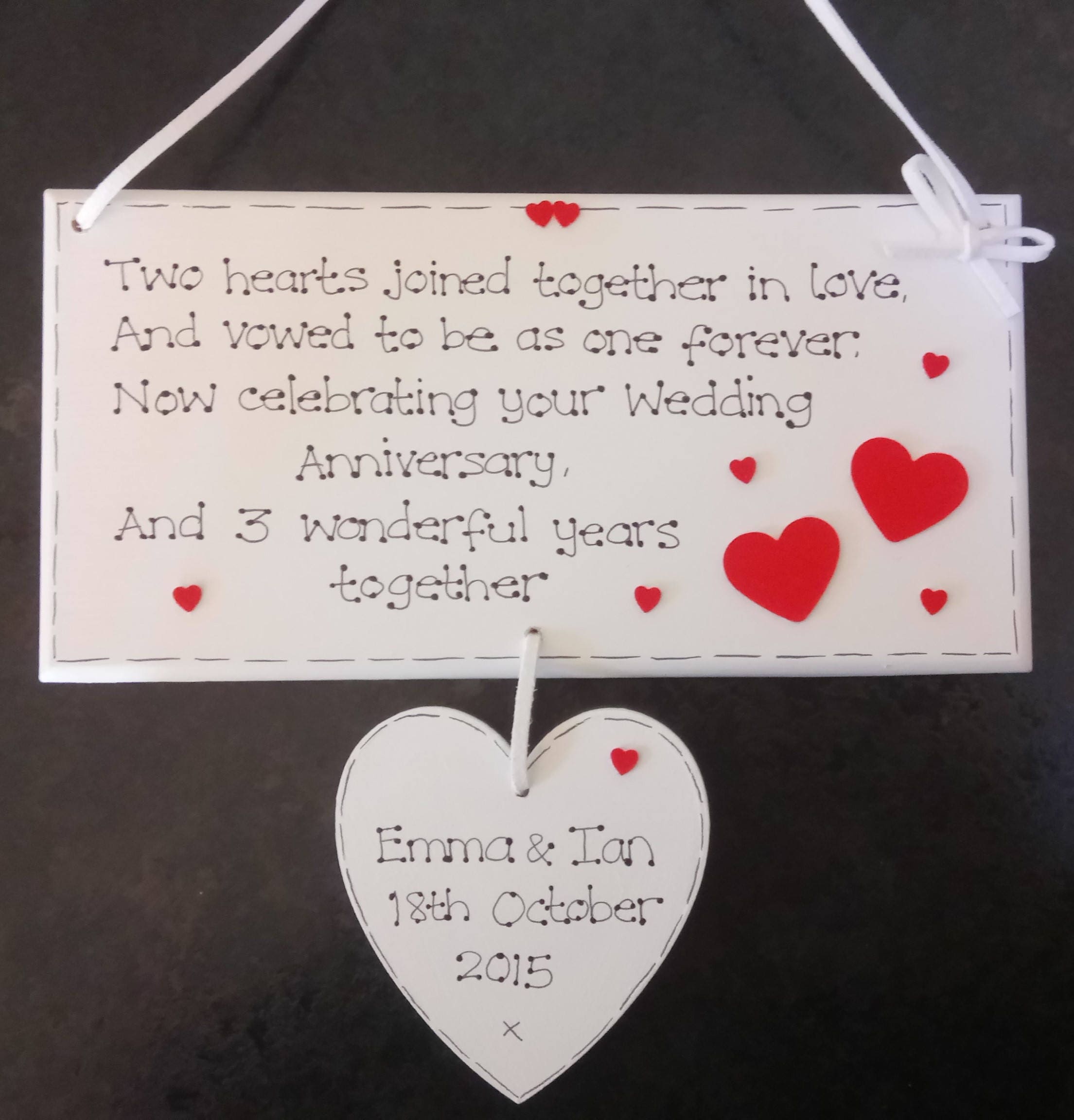 3rd wedding anniversary gift for wife