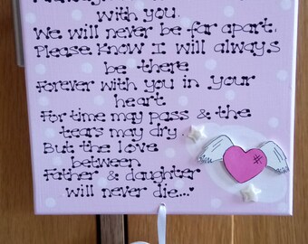 Personalised From Son or Daughter In Heaven Gift Plaque, Child Loss, Angel Baby, Memorial, Keepsake, Christmas, Custom Sign **KKUK Exclusive