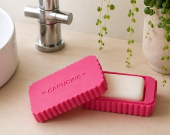 Boîte à savon fermeture invisible ! Personnalisée pour voyage avec fermeture magnétique, idée cadeau salle de bain