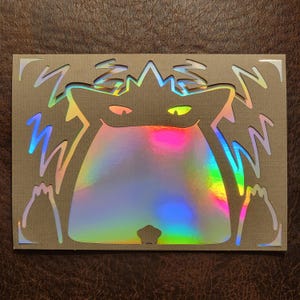 Gengar und Cleffa Insert Karte Digitale Plotterdatei Vorlage