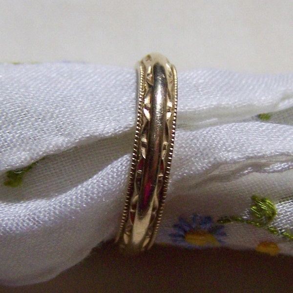 Vintage 14K Gold Ring Band Size 6