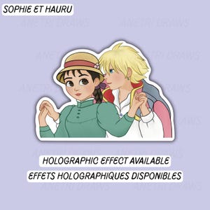 Stickers vinyle mignon Chateau ambulant | Autocollant brillant ou holographique