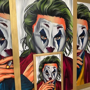 Arte mural de lujo - Impresión artística - Joker - Decoración elegante para el hogar - Uriel Nakash - Póster de pared - Pieza de diseño de interiores - Nakash Art