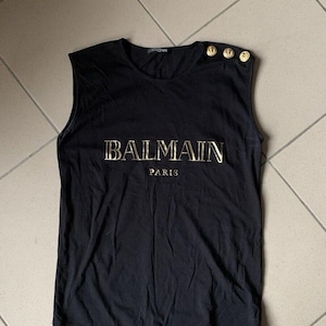 Balmain Vintage Tank Top Gold Women’s Size 36