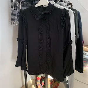 Vivetta blouse rare long sleeve fluffy made in italy size l